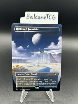 Magic The Gathering Hallowed Fountain (Borderless) Unfinity Normal - Image 2