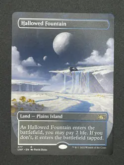 Magic The Gathering Hallowed Fountain (Borderless) Unfinity Normal - Image 5