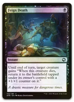 Feign Death #103 (Foil) (NM) Forgotten Realms AFR Magic MTG - Image 1