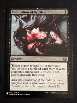 1x Inquisition of Kozilek (075) Mystery Booster LPMTG Magic the Gathering x1 MKE - Image 1