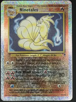 Pokemon Ninetales Legendary Collection Reverse Holo Rare 17/110 80 HP Card - Image 1