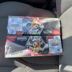 (2) Sam’s Club Pokemon Prismatic Evolutions Surprise Boxe & Booster Bundle - Image 1
