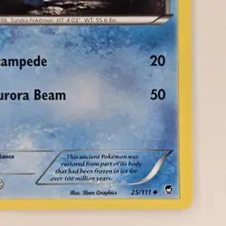 Amaura 25/111 Uncommon XY Furious Fists NM Pokemon - Image 5