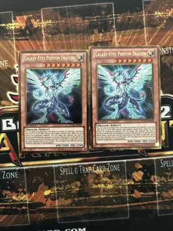 Yu-Gi-Oh! Galaxy-Eyes Photon Dragon X2 NM 1st Edition GOLD RARE - Image 1