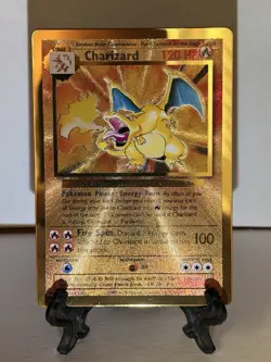 Pokemon Charizard Metal Promo Holo Card 004/102 Celebrations Miscellaneous TCG - Image 1
