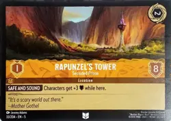 33/204 RAPUNZEL'S TOWER SECLUDED PRISON UNCOMMON DISNEY LORCANA CARD - Image 1