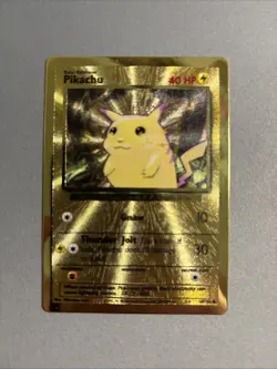 Pokemon TCG Celebrations Pikachu Gold Metal Card 58/102 25th Anniversary A - Image 3