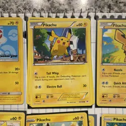 Pokemon TCG Pikachu & Ash's Pikachu Card Lot 33 Basic Holo Mixed Sets English - Image 5