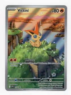 Pokemon TCG Victini SVP 208 Promo Card Near Mint Condition - Image 1