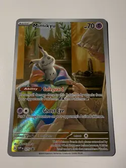 Pokemon Mimikyu TCG Scarlet & Violet Paldean Fates SVP075 Holo Promo Card - Image 1