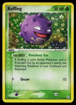 Pokemon Card - Koffing Team Rocket Returns 61/109 Reverse Holo Stamped - Image 1