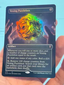 1X FOIL Vexing Puzzlebox BORDERLESS MINT MTG Magic CLB Baldur's Gate Commander - Image 2