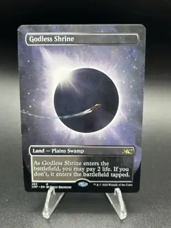 Magic The Gathering Godless Shrine (Borderless) Unfinity Normal - Image 1