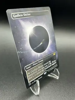Magic The Gathering Godless Shrine (Borderless) Unfinity Normal - Image 3