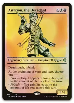 Astarion, the Decadent (Showcase) #413 (Foil) (NM) Baldur's Gate CLB Magic MTG - Image 1