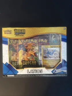 Pokemon Dragon Majesty Latios Pin Collection Factory Sealed Sun & Moon - Image 1
