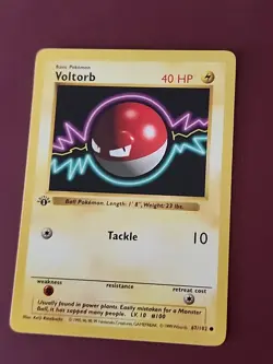 1999 Pokemon VOLTORB 1st EDITION Base Set - 67/102 - Image 2