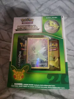 Pokemon TCG 20th Ann. Generations Mythical Collection Celebi Pin Box Unopened - Image 1