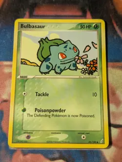 Bulbasaur 45/100 Crystal Guardians common LP Pokemon - Image 1
