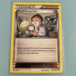 Pokemon TCG Fossil Researcher Furious Fists 92/111 Cosmos Holo Pack Fresh - Image 1