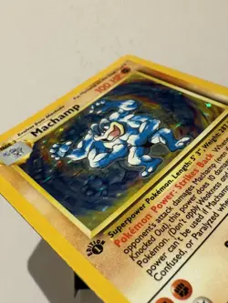 1999 Pokemon TCG Machamp Holo 1st Edition Base Set #8/102 Vintage LP/MP - Image 3