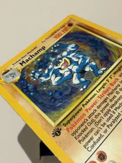 1999 Pokemon TCG Machamp Holo 1st Edition Base Set #8/102 Vintage LP/MP - Image 4