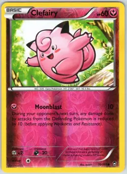 Clefairy 70/111 Common Furious Fists Pokemon Reverse Holo NM - Image 1
