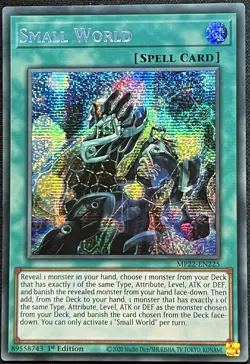 Yu-Gi-Oh! - Small World - (MP22-EN225) 1st Edition, Prismatic Secret Rare, NM - Image 1