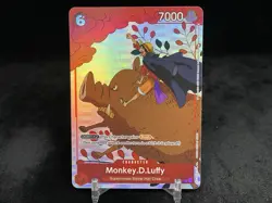 MONKEY D. LUFFY OP-001 2023 ONE PIECE GIFT COLLECTION PROMO FOIL CARD NM - Image 1