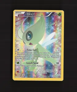 Celebi XY111 XY Black Star Promo Full Art Holo Pokemon Card LP - Image 1