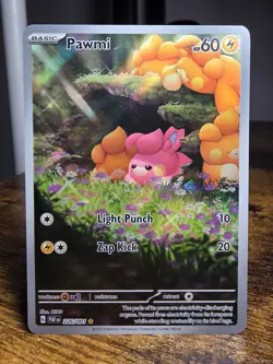 Pawmi 226/091 Paldean Fates Full Art Ultra Rare Holo Pokemon Card NM - Image 1