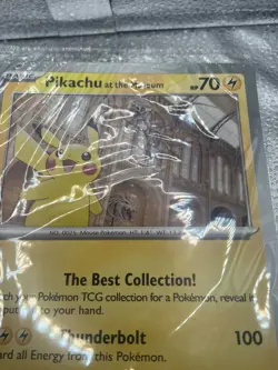 Pokemon National History Museum - Pikachu Promo Card In Hand - No Reserve - Image 2