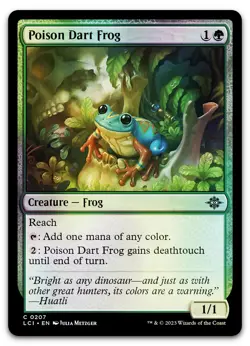Poison Dart Frog #207 (Foil) (NM) Lost Caverns of Ixalan LCI Magic MTG - Image 1