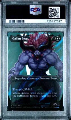 2025 MTG FINAL FANTASY #0528 GALIAN BEAST/VINCENT VALENTINE PSA 9 - Image 2