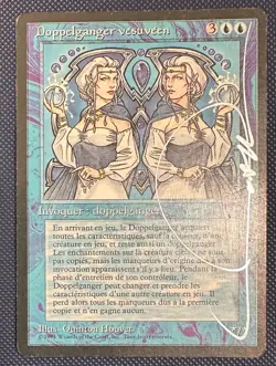 MTG Vesuvan Doppelganger French Black Border, Stunning, Hoover Signed, Inked - Image 1