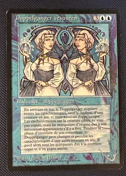 MTG Vesuvan Doppelganger French Black Border, Stunning, Hoover Signed, Inked - Image 2