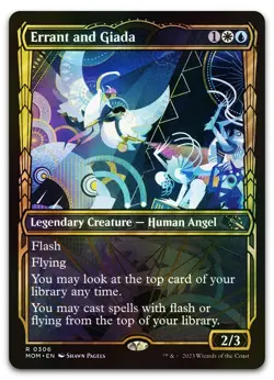Errant and Giada (Showcase) #306 (Foil) (NM) March of the Machine MOM Magic MTG - Image 1