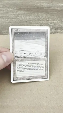 Tundra Dualland Magic the Gathering MtG English Revised LP-GD - Image 2