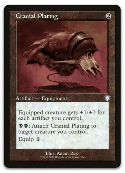 Cranial Plating (Retro Frame) #136 (NM) Brothers' War BRC Magic MTG - Image 1