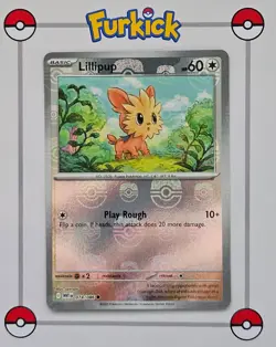 Lillipup 074/086 Masterball | White Flare | WHT | Pokemon Card | NM - Image 1