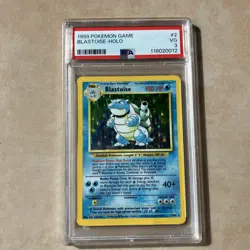 1999 Blastoise Holo Rare Pokemon Card TCG 2/102 Base Set PSA 3 - Image 4