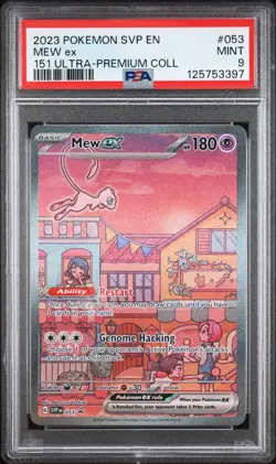 Pokemon TCG Mew EX 053 Scarlet & Violet Promo Holo PSA 9 - Image 1