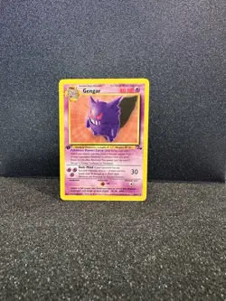 Gengar 20/62 Fossil 1st Edition - RARE Pokemon WOTC Vintage 1999 NM / LP - Image 3