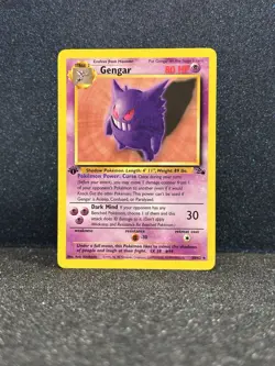 Gengar 20/62 Fossil 1st Edition - RARE Pokemon WOTC Vintage 1999 NM / LP - Image 4