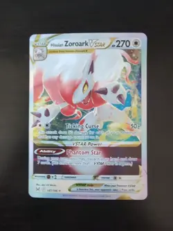 2022 Pokemon Hisuian Zoroark VSTAR 147/196 Lost Origin Holo - Image 1