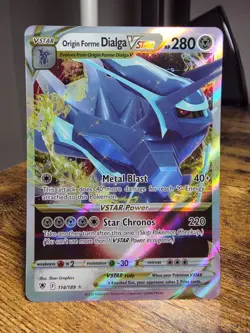 Origin Forme Dialga VSTAR 114/189 Holo Rare VSTAR Astral Radiance Pokemon NM - Image 1