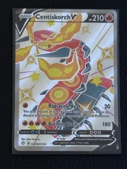 Pokemon TCG Centiskorch v SV108/SV122 Ultra Rare Shiny Vault Shining Fates - Image 1