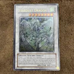 Yu-Gi-Oh Stardust Dragon Ultimate Rare 1st Edition MP/LP TDGS-EN040 - Image 1