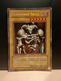 Yugioh Summoned Skull BPT-002 Secret Rare Limited Edition MP - Image 1