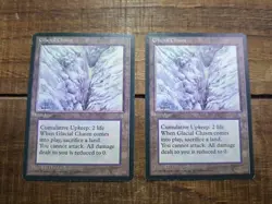 Magic The Gathering Glacial Chasm Ice Age Uncommon Card Regular LP X2 - Image 1